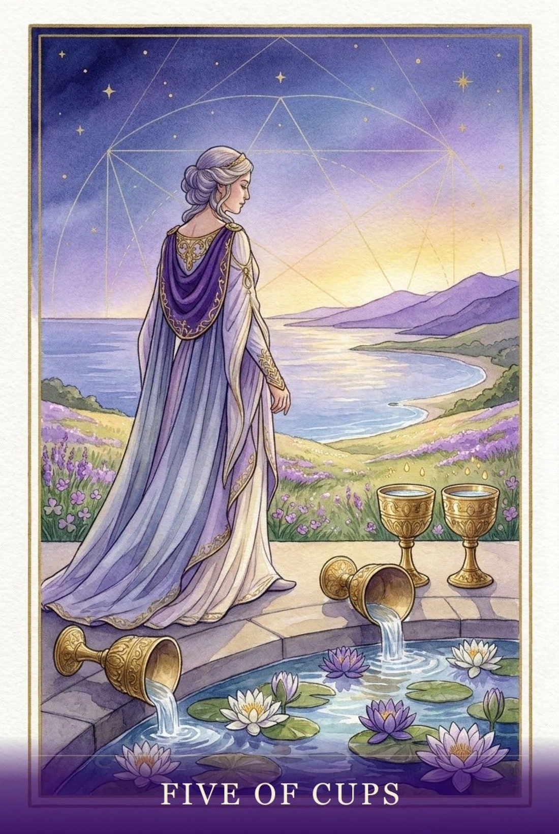 Five of Cups tarot card