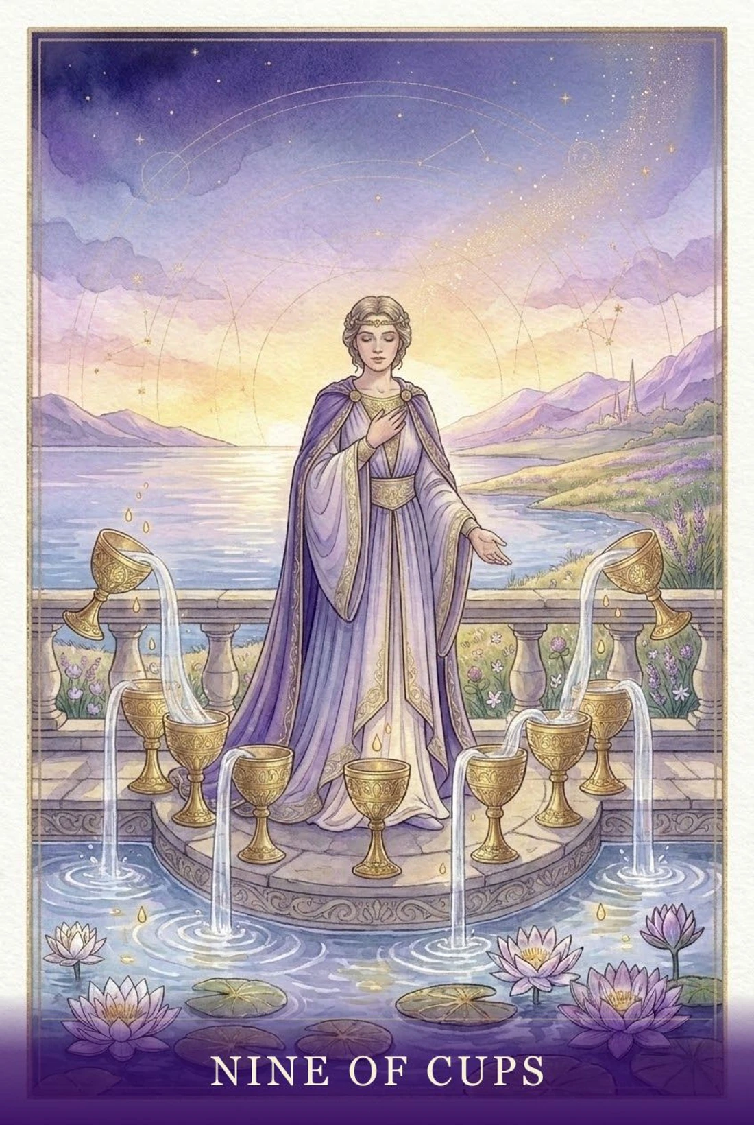 Nine of Cups tarot card