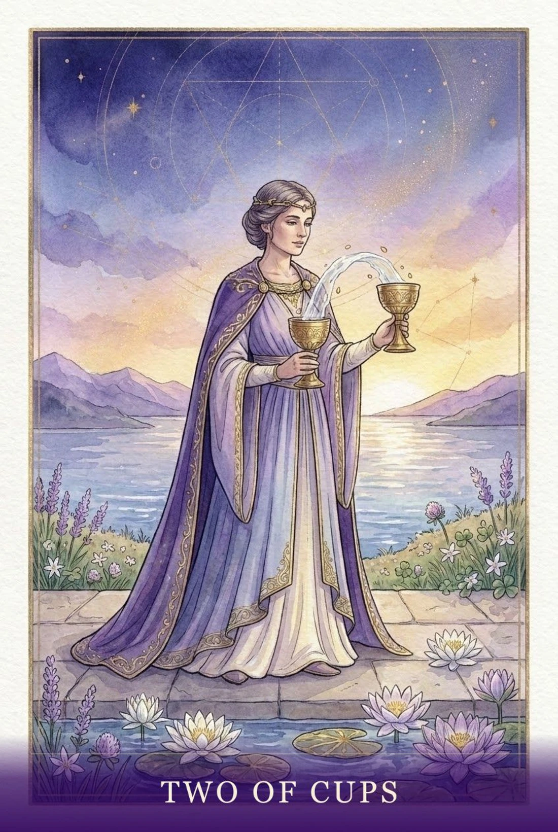 Two of Cups tarot card