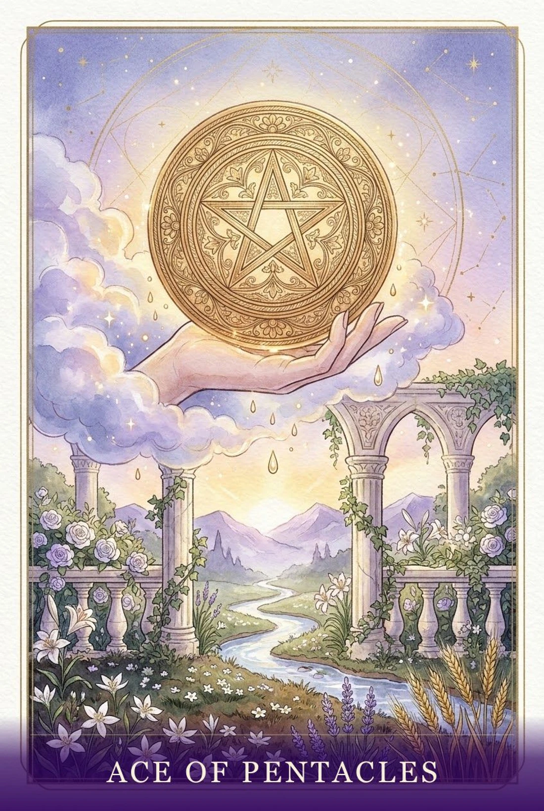 Ace of Pentacles tarot card