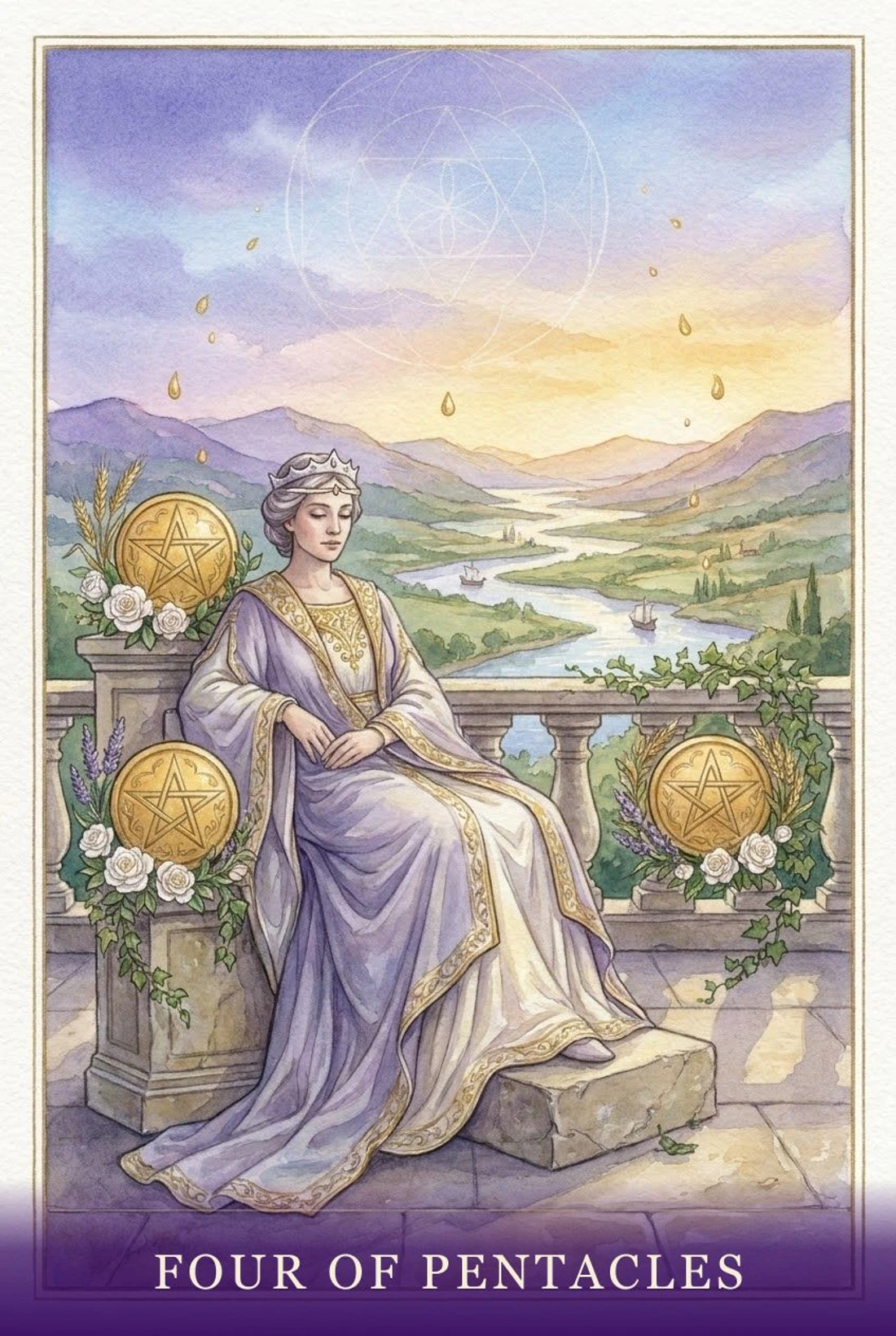 Four of Pentacles tarot card