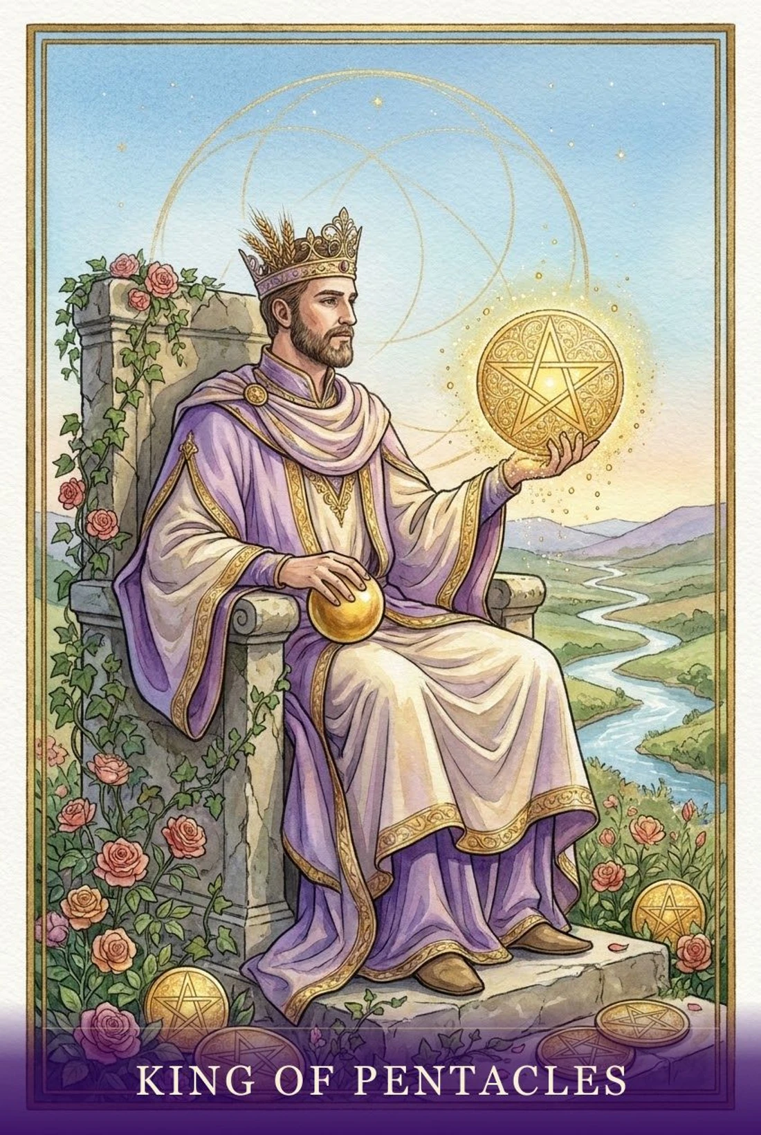 King of Pentacles tarot card