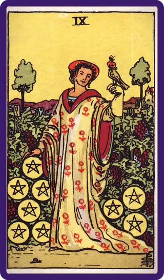 Nine of Pentacles