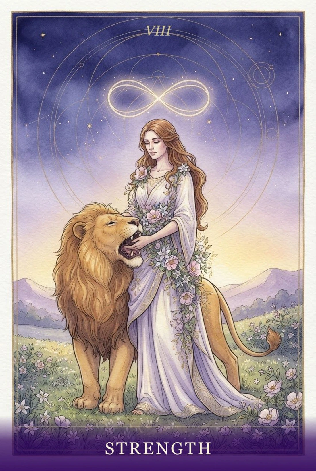 Strength tarot card