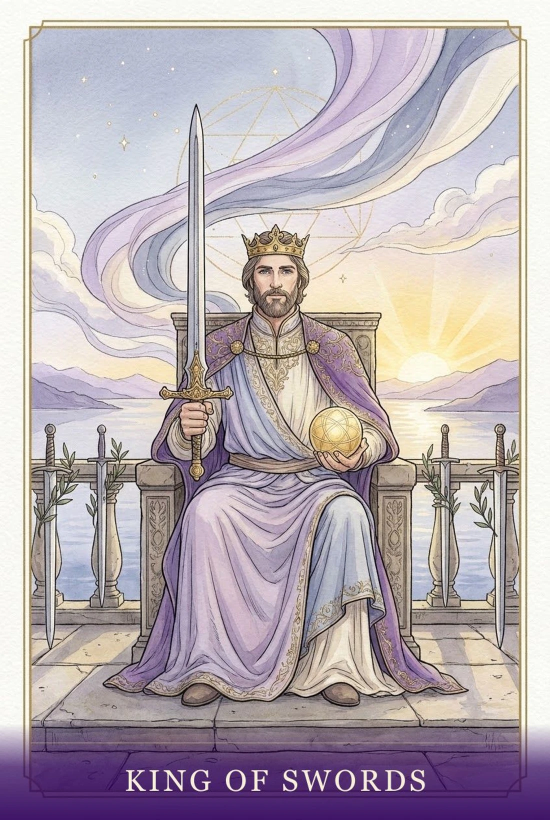 King of Swords tarot card