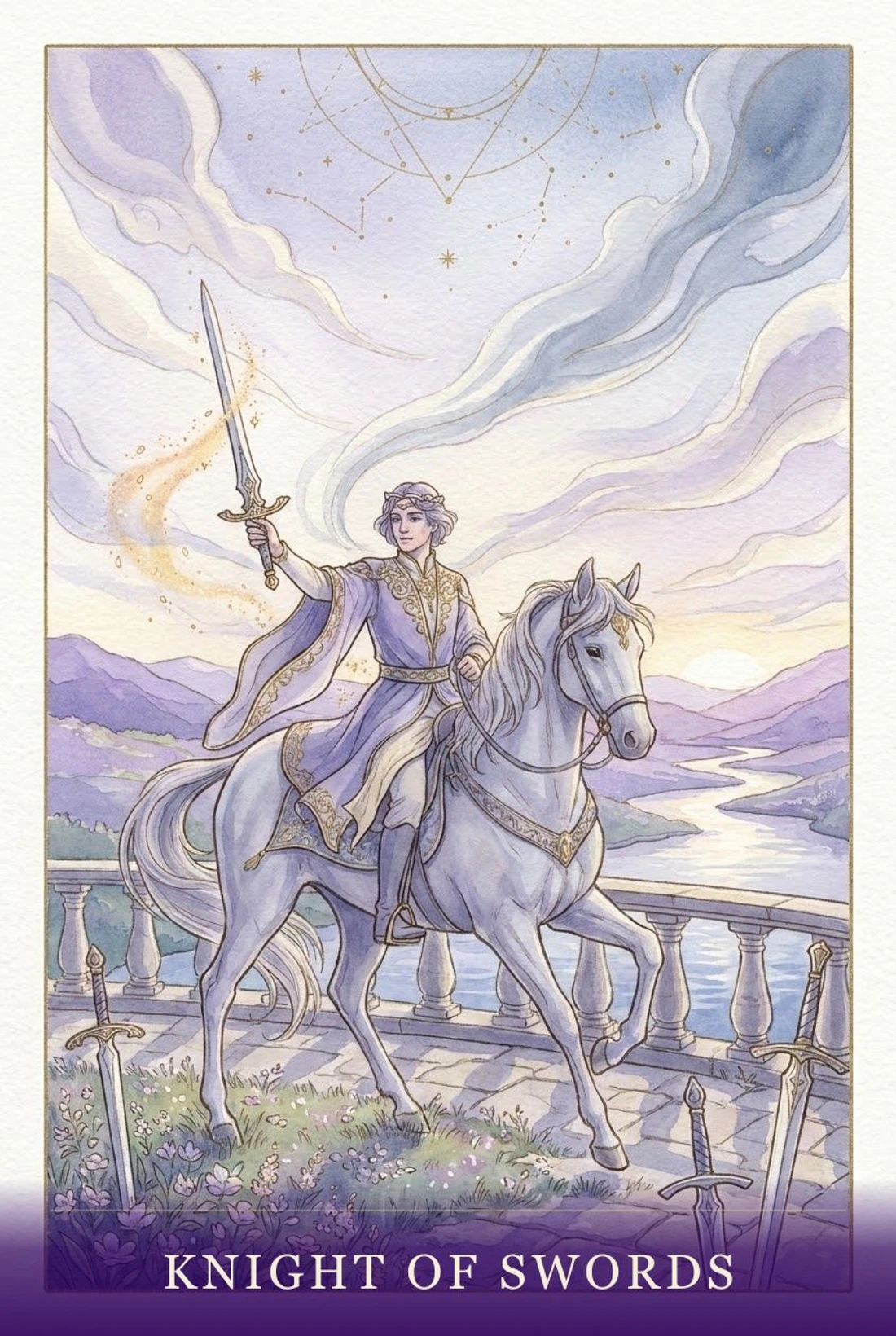 Knight of Swords tarot card