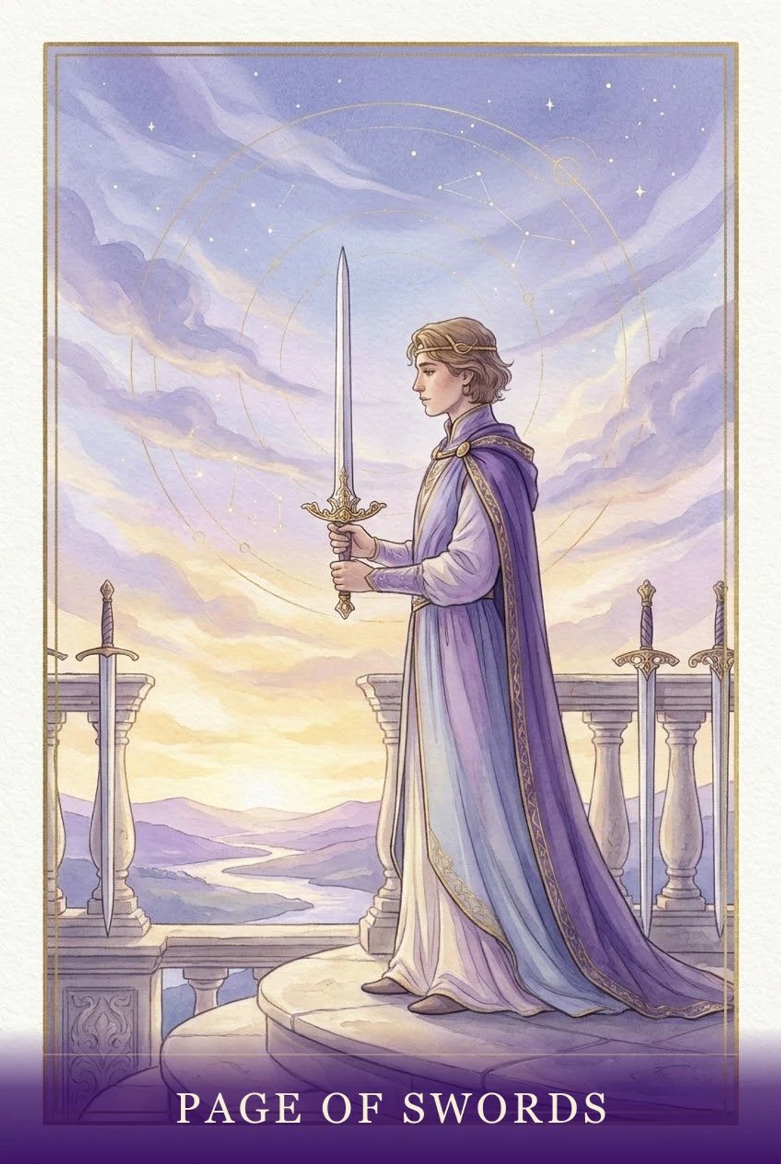 Page of Swords tarot card