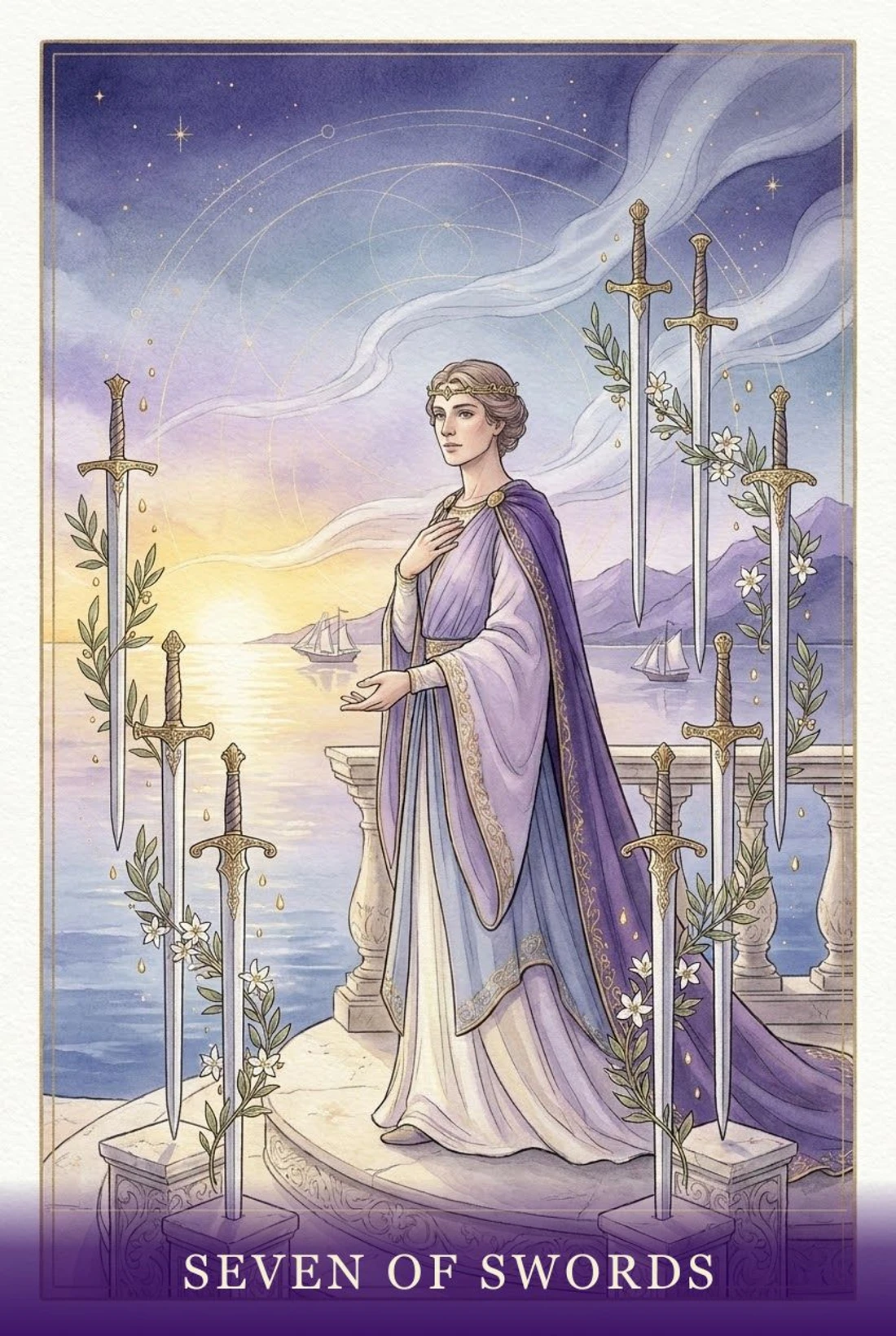 Seven of Swords tarot card