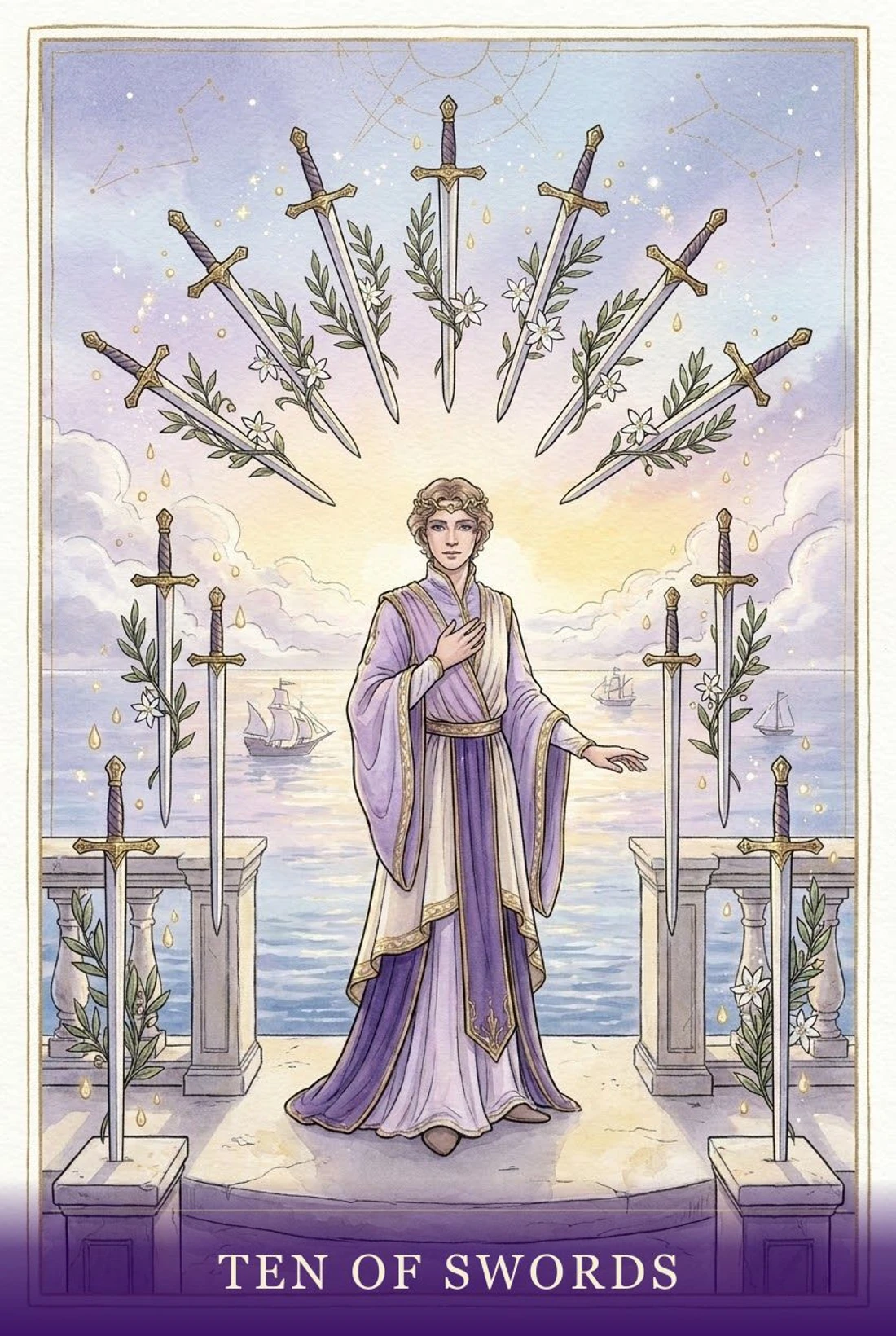 Ten of Swords tarot card