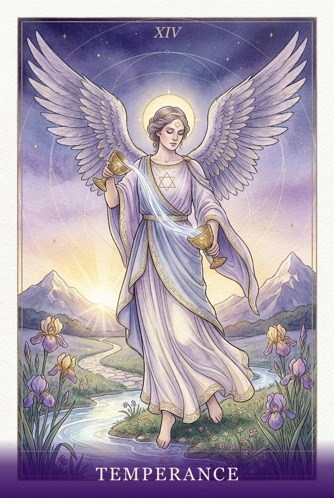 Temperance tarot card