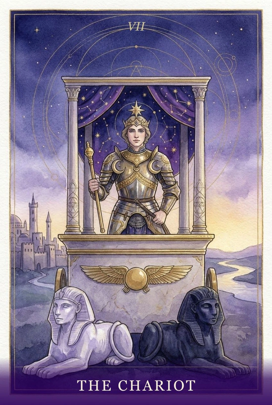The Chariot tarot card