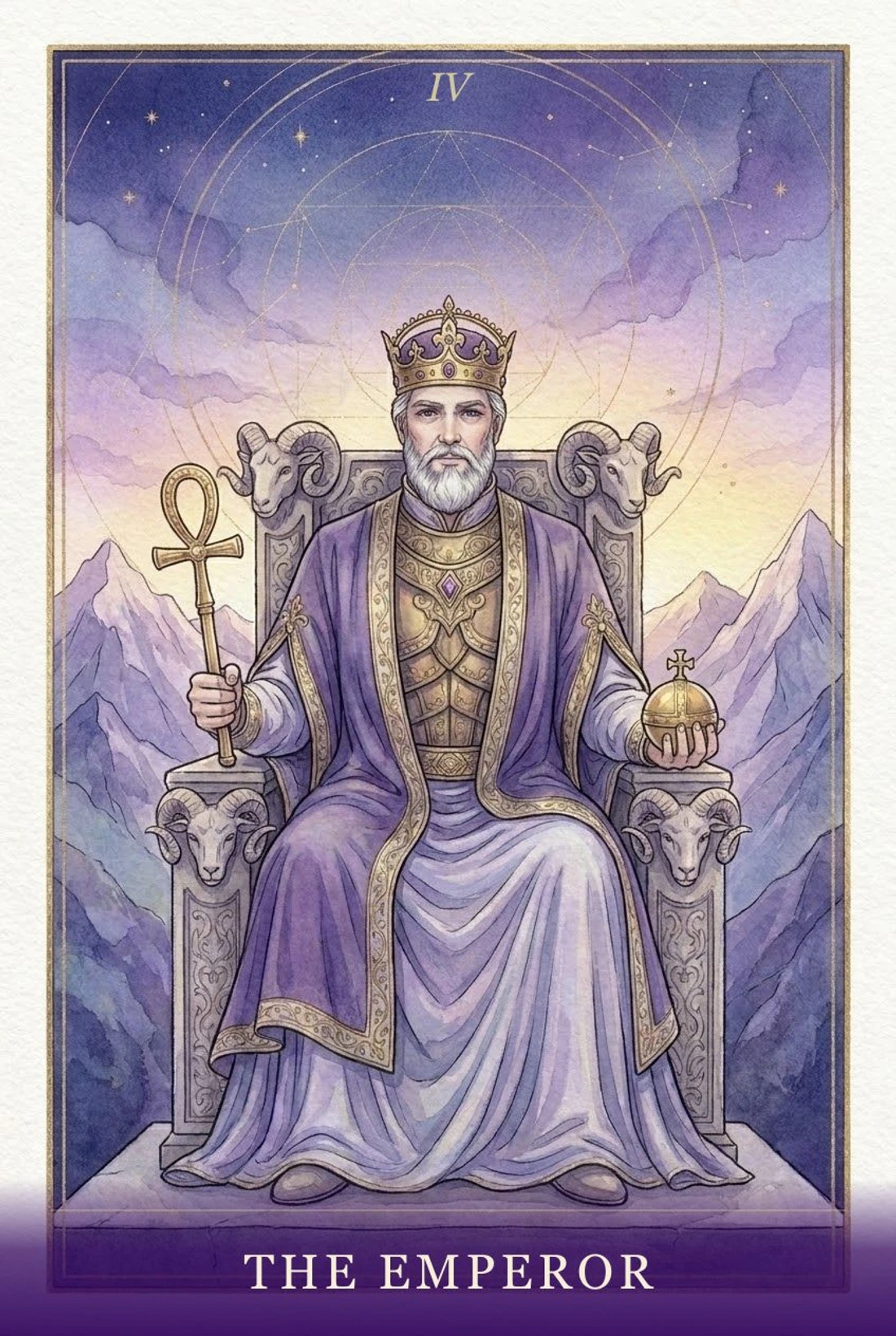 The Emperor tarot card