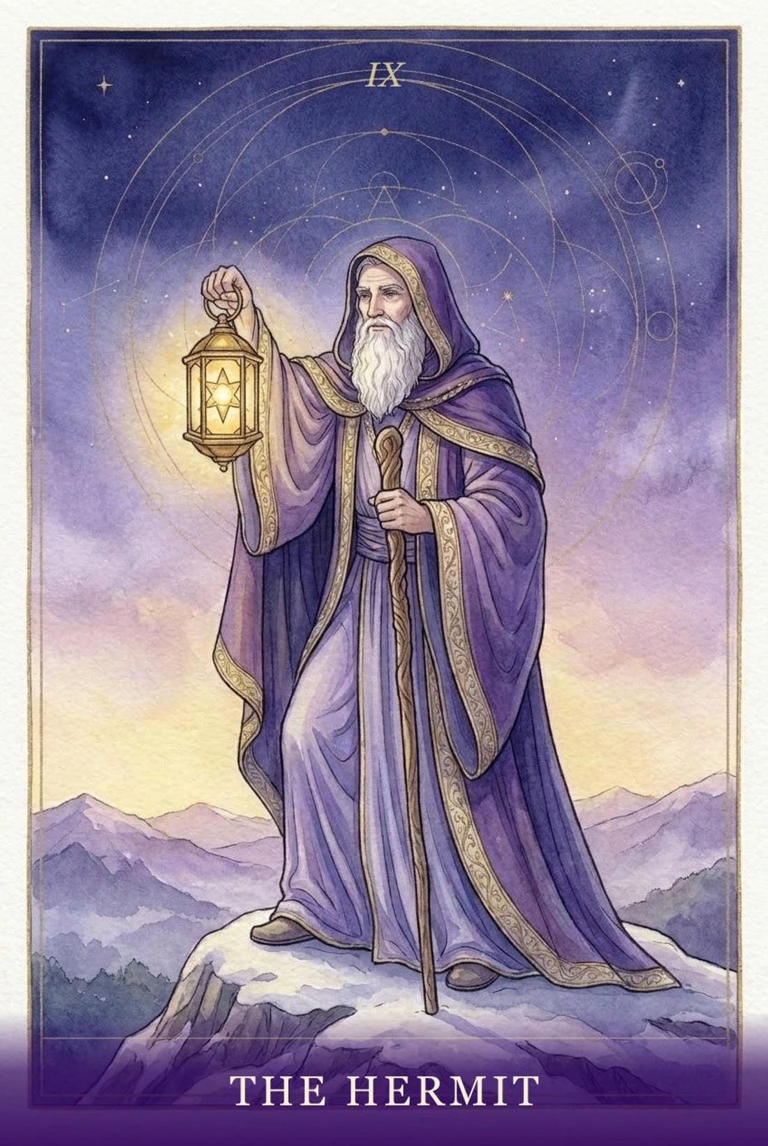 The Hermit tarot card