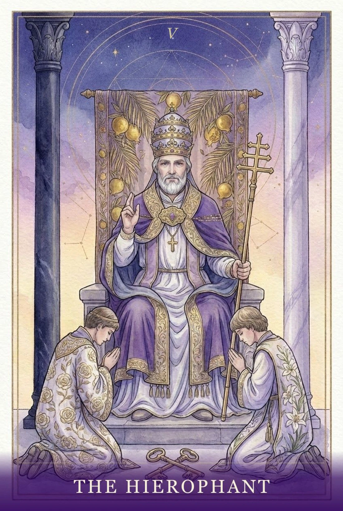The Hierophant tarot card
