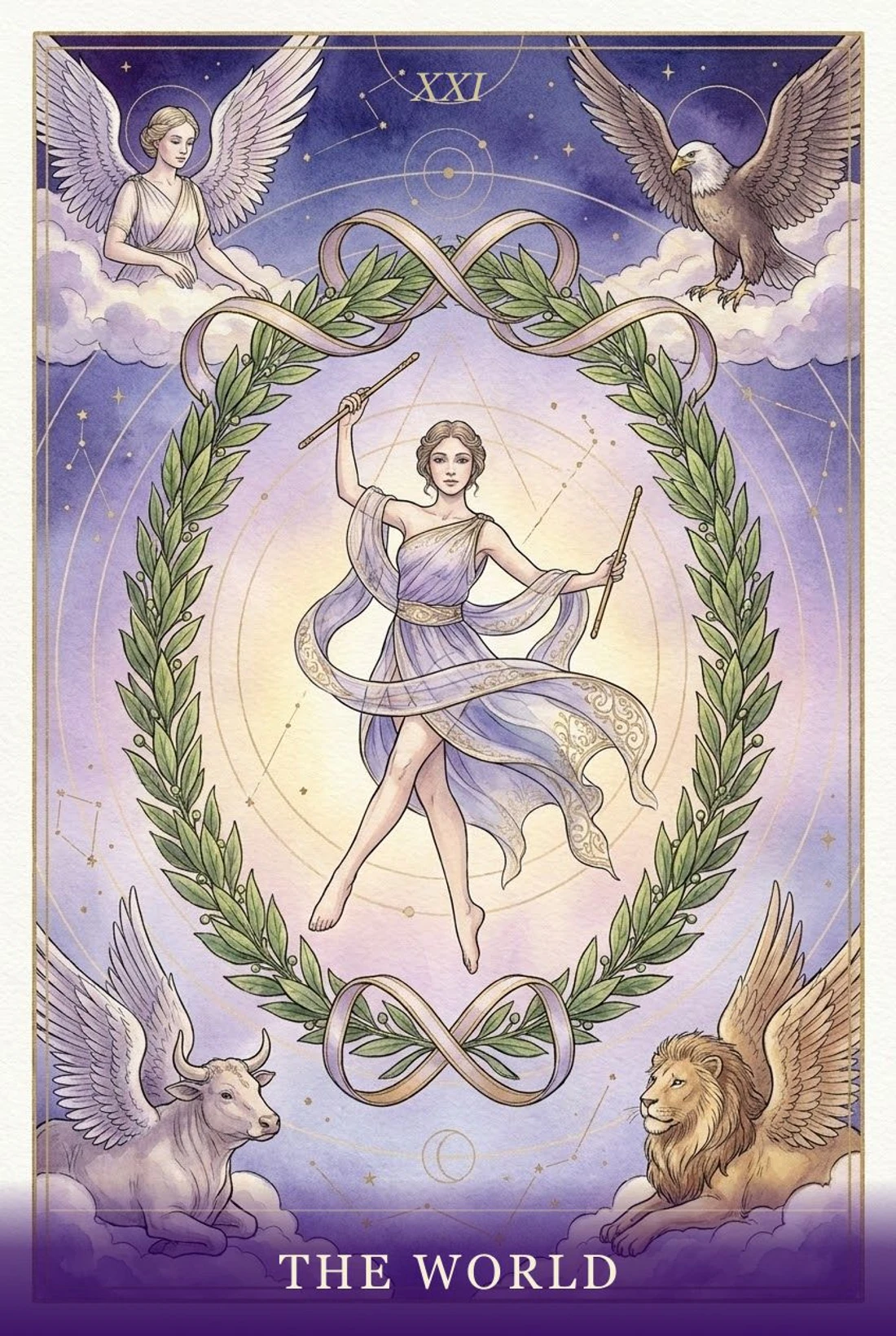The World tarot card
