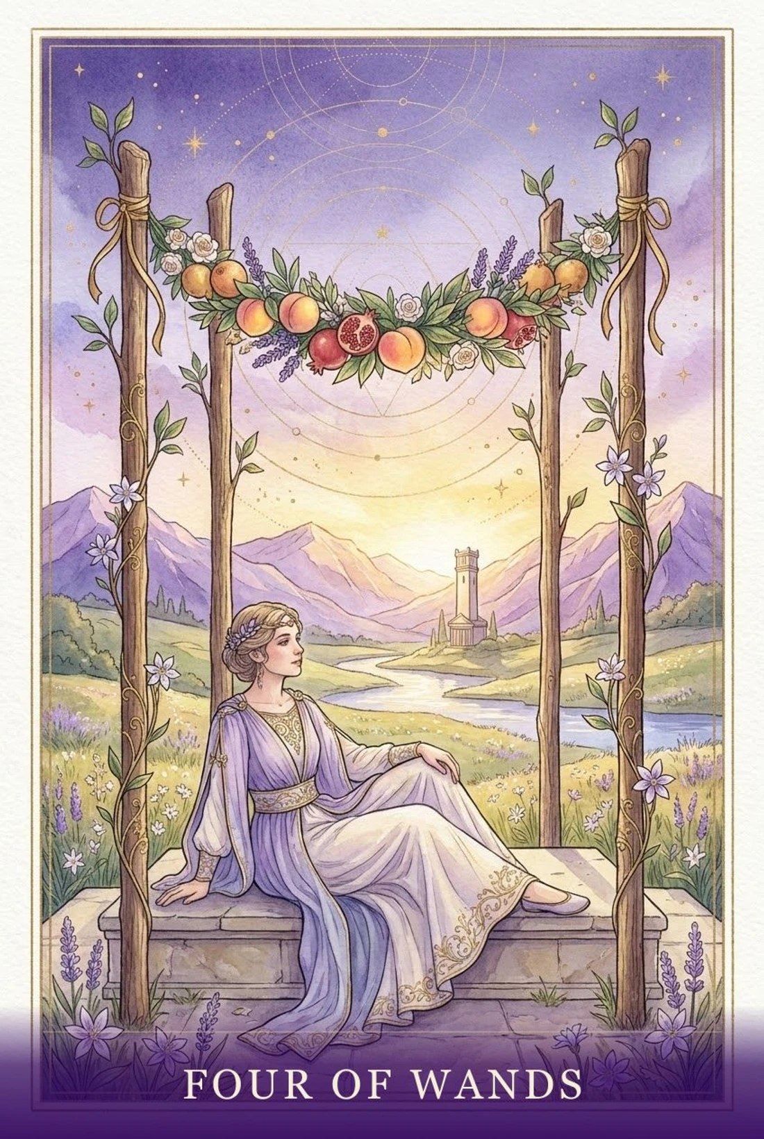 Four of Wands tarot card