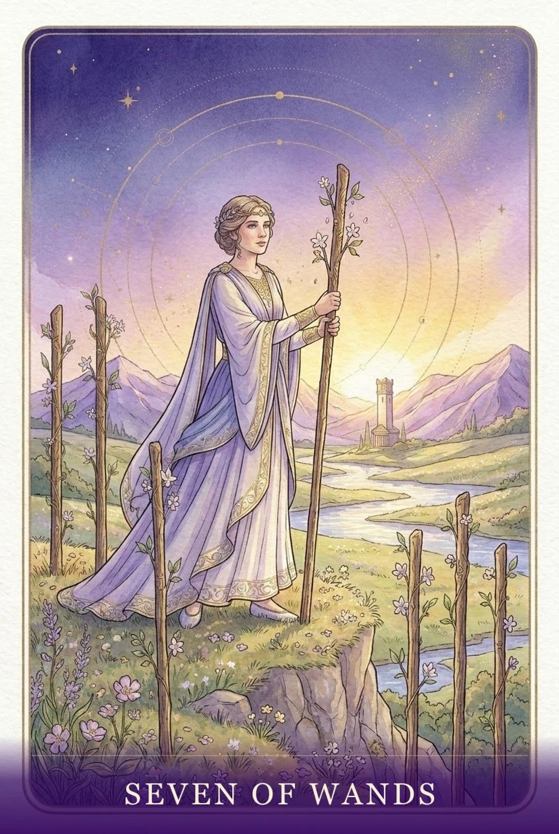 Seven of Wands tarot card