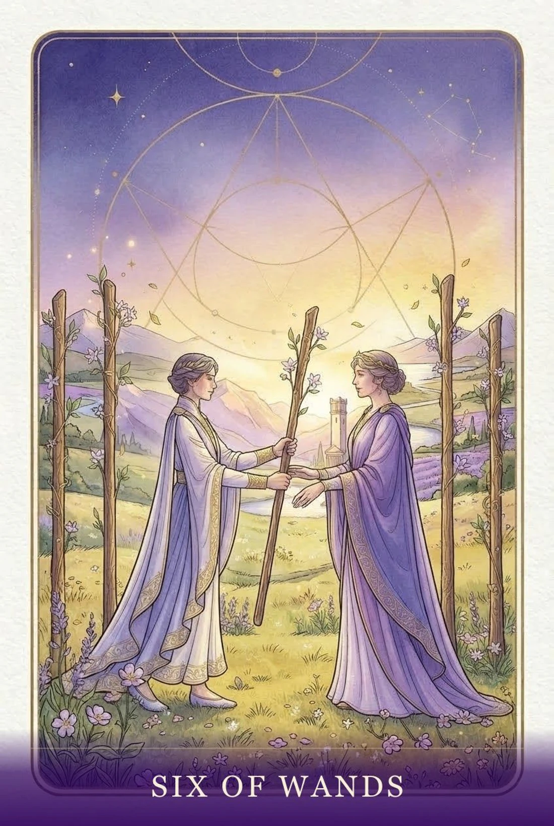 Six of Wands tarot card
