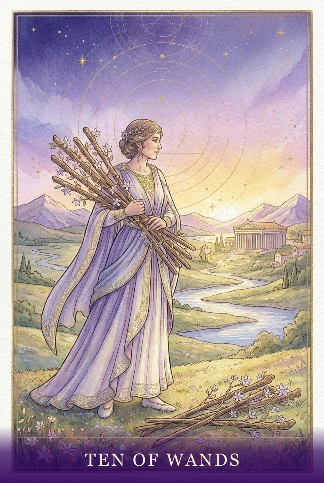 Ten of Wands tarot card