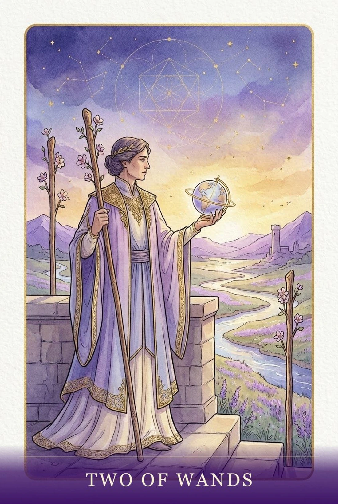 Two of Wands tarot card